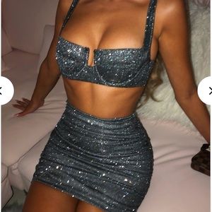 BabyBoo Estera Black Sparkle Top